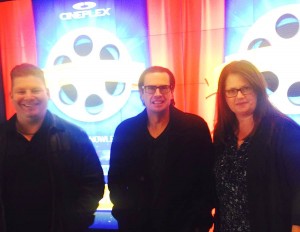 Jason, Mike and Maureen in Dartmouth Crossing Cinema