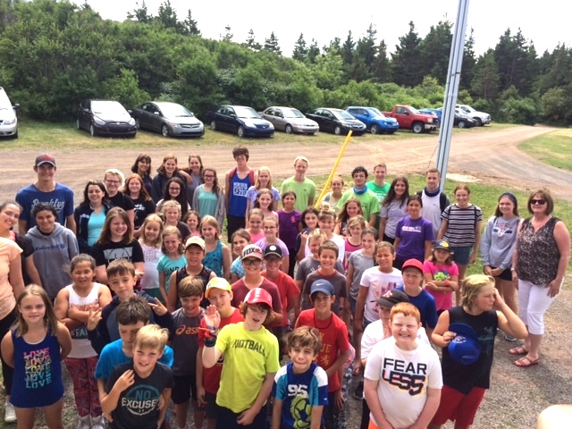 Happy campers of Camp Geddie in Northumberland Strait