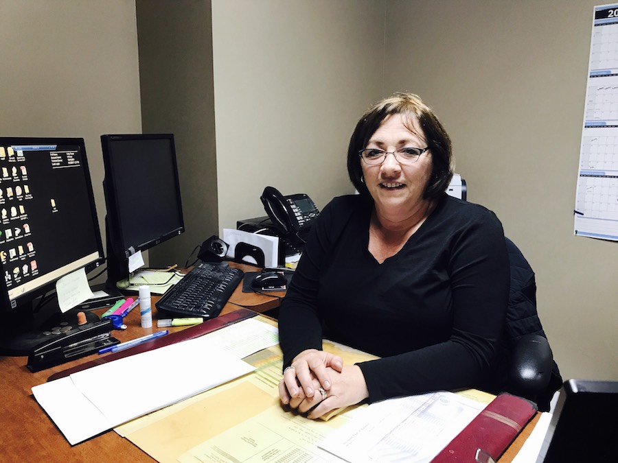 Kelly Power at her desk